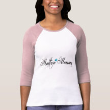 3/4 Hülse Jersey = maltesisches Momma, blueheart Tshirts