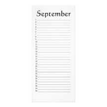 3:4 Kalender-Septembers Habakkuk Werbekarten