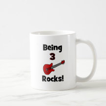 3 Felsen sein! Mit Gitarre Rockstar Rocker Kaffeetassen