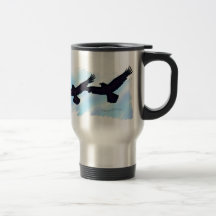 3 FLIEGENDE RABEN Geschenk-Becher-Reihe Kaffeetassen