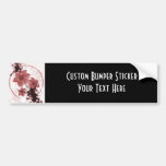 3 hübsche Blumen - Rot Auto Sticker