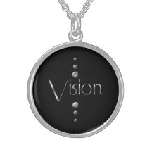 3 Punkt-silberne Block-Vision Amuletten