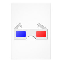 3D Glasses Personalized Invites