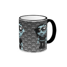 3d Goth Punk-Sonnenbrille Kaffeehaferl