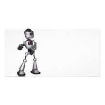 ♪♫♪ 3D HalbtonTyp-Tanzen Roboter-Sci-FI Photo Karte