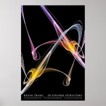 3D merkwürdiges Attractors (Reihe 1 von 2) Posterdruck