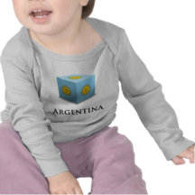 3D Würfel Argentinien Shirts
