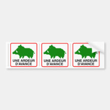 3x STICKER BEFÖRDERT Wildschwein - eine GLUT IM VO Auto Sticker