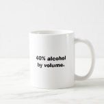 40% Alkohol durch Volumen Tasse