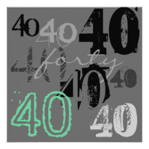 40. Geburtstags-Party Einladungen