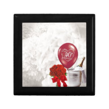 40th Wedding Anniversary Jewelry Boxes