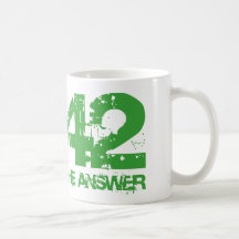 42 ist der Antwort-Becher Tee Tasse