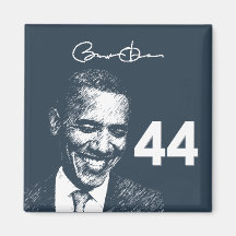 44. Präsident: Präsident Obama mit Unterzeichnung Magnete
