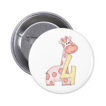 4. Geburtstags-Giraffe Anstecknadel