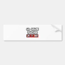 4. Grad-Lehrer 24-7-365 Auto Sticker
