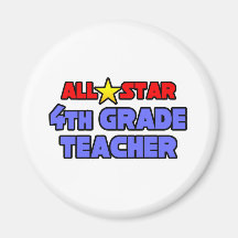 4. Grad-Lehrer All Stars Kühlschrankmagnet