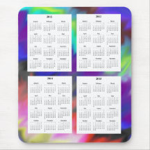 4-jähriger Kalender (2012-2015) Mousepad