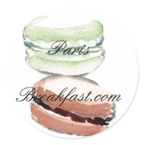 4 Paris Macarons Aufkleber aufkleber