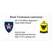 4. Visitenkarte des Regiment-TXSG