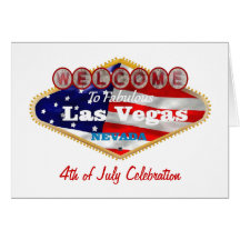 4. von Juli-Feier in Las Vegas-Karte