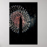 4. von Juli-Feuerwerks-Washington-Monument Posterdruck