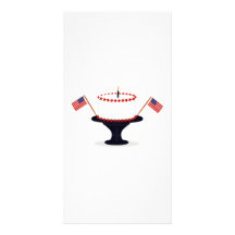 4th of July Cake Picture Card