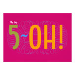 50. Geburtstag - das große 5-OH! Personalisierte Einladungen