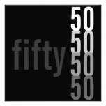 50. Geburtstags-Party Einladungen