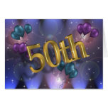 50. Geburtstags-Party Einladungskarte