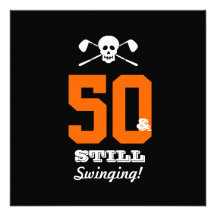 50. Geburtstags-Party-Golf - noch schwingend! Einladung