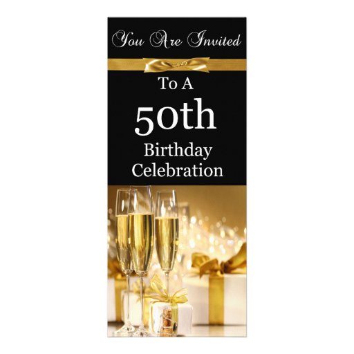 50. Geburtstags-Party-personalisierte Einladung