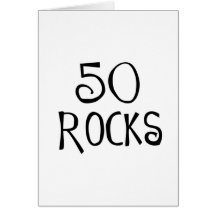 50. Geburtstagsgeschenke, 50 FELSEN Grußkarten