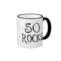50. Geburtstagsgeschenke, 50 FELSEN Kaffee Haferl