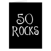 50. Geburtstagsgeschenke, 50 FELSEN Karten