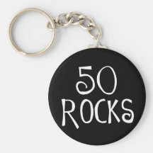 50. Geburtstagsgeschenke, 50 FELSEN Schlüsselanhänger
