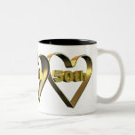 50. Hochzeitstag-Becher Kaffee Tassen