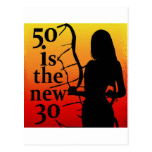 50 ist die neuen 30, 50. Geburtstags-Geschenke! Postkarte