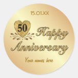 50. Jahrestag - Gold Sticker