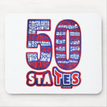 50 STATES USA ALFOMBRILLAS DE RATON
