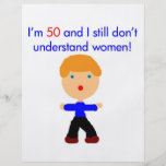 50 verstehen Sie nicht Frauen Bedruckte Flyer