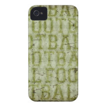 5417_football TRÄGT TYPOGRAFIE-FUSSBALL-GRÜNTÖNE T iPhone 4 Case-Mate Hülle