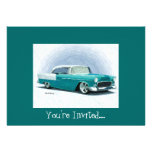 '56 Chevy - aquamarine kundengerechte Einladungen