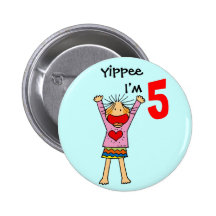 5. Geburtstagsmädchen Anstecknadelbutton