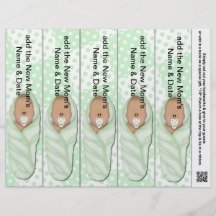 5 pro Blatt-Lesezeichen-Bevorzugungen für Baby-Dus Flyerbedruckung