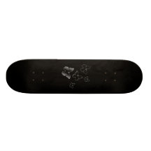 5 schwarze Schmetterlinge Skateboard Brett