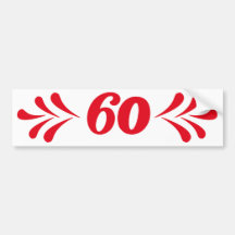 60 AUTOAUFKLEBER