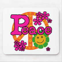 60er Art-Friedenst-shirts und -geschenke Mousepads