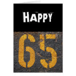 65. Geburtstag-Karte