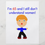 65 verstehen Sie nicht Frauen Individuelle Flyer
