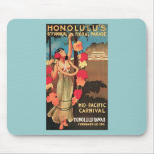 6. jährliche Blumenparade 1911 Honolulus, Hawaii Mousepad